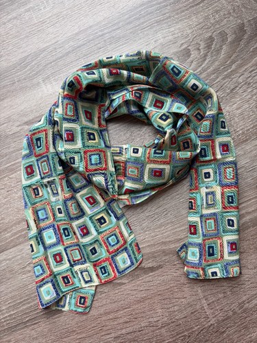 Vintage 100 silk scarf - vintage,