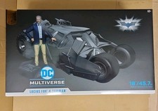 Mcfarlane Gold Label Batman Tumbler & Lucius Fox Figure The Dark Knight Trilogy 