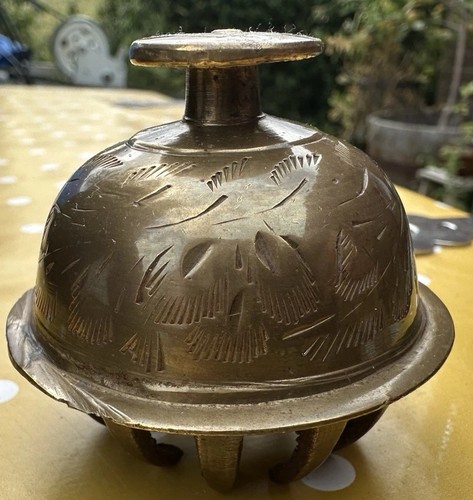 Vintage brass elephant claw - brass,