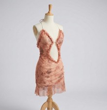 PLT Size 8 Pink Floral Mesh