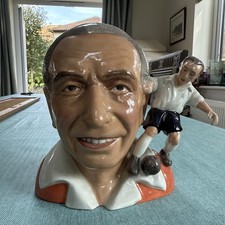 Stanley Matthews BAIRSTOW MANOR POTTERY CHARACTER Toby JUG Stoke City Blackpool