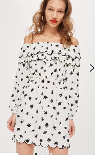 Topshop scallop star bardot - star,