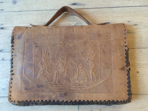 Vintage egyptian leather - vintage, small