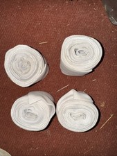 P950 White Leg Bandages 1/2 Elastic 1/2 Fleece