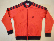 Adidas ATP Keyrolan Vintage 1980s Tracksuit Top Jacket Red / Black Medium USA