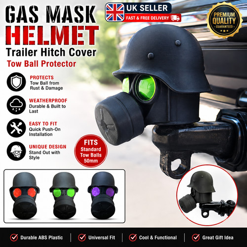 Gas mask helmet trailer hitch - gas,