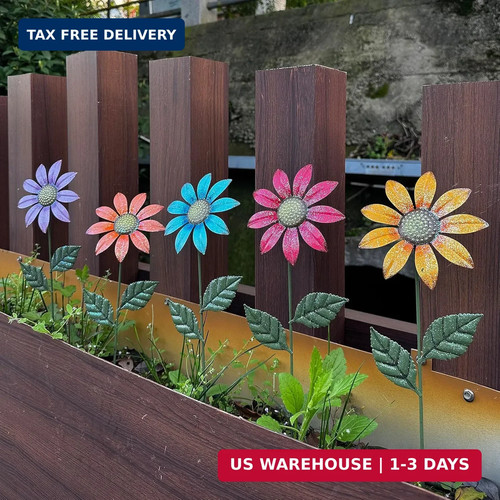 Metal flowers for outside - metal,