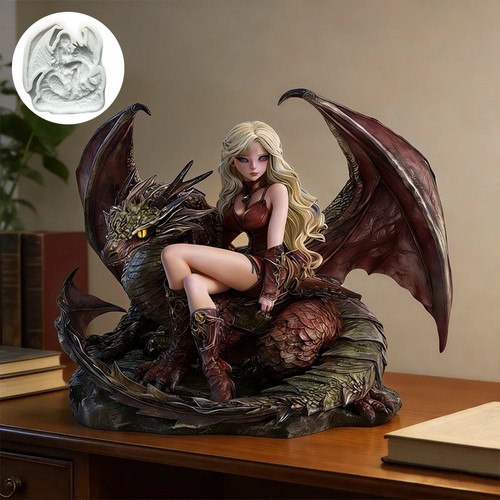 Flying dragon girl - flying,