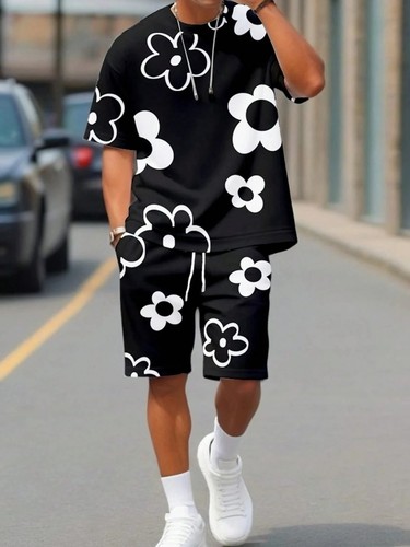Mens floral print shirt - print,