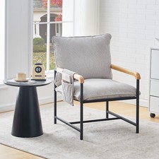 Single Accent Chair with Metal