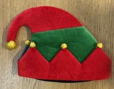 Velvety Elf Hat with yellow