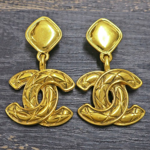 Chanel gold plated logos - chanel,