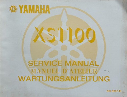 Yamaha xs1100 genuine service - yamaha,