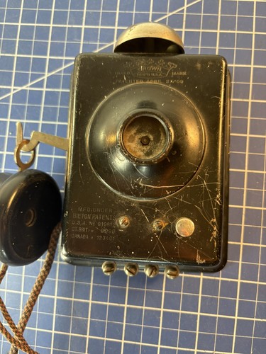 Antique crown wall phone - wall,