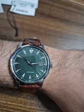 Citizen NK0001-25X Kuroshio64 Green Silver Round Automatic Mens Watch Authentic