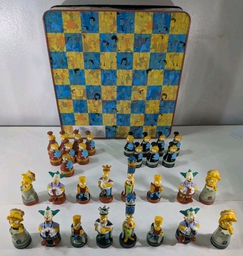 Simpsons chess set - chess,
