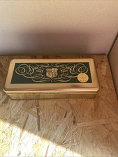 MARKS & SPENCER M & S BELGIUM REGION FLAG GOLD BISCUIT TIN EMPTY