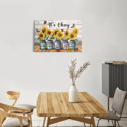 Sunflower butterfly canvas - butterfly,