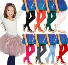 Girls School Tights 60 den Plain Opaque Microfibre size 2 - 13 Years