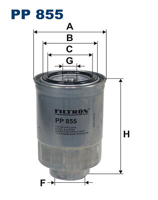 Fuel filter filtron 855 for - fuel,