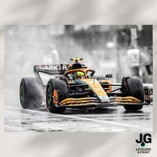 Lando Norris Inspired Formula One F1 Print - wall art poster A4 A3 A2 A1