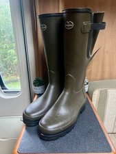 Le Chameau Mens Vierzonord Neoprene Lined Boots Size 11 EU45 Wellies