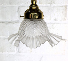 Vintage French Glass Lampshade