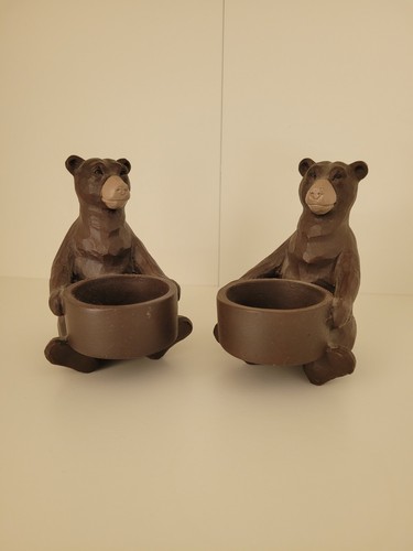 Carved black forest bear - carved,
