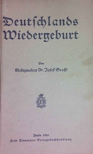 Deutschlands wiedergeburt - deutschlands,