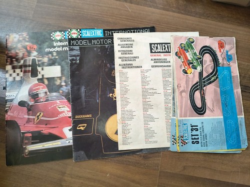 Scalextric job lot catalogues - scalextric,