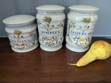 Three Replica Antique Pharmacy Jars In French Style In Good Condition