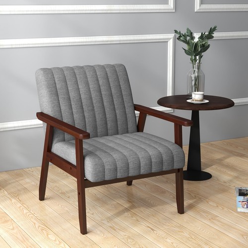 Accent chair grey linen - accent, x