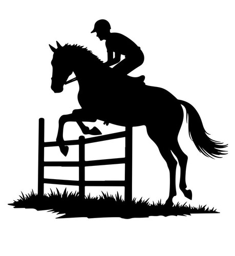 Xshow jumping horse vinyl - jumping,