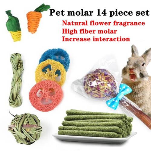 14pcs pet chew toys set - 14pcs,