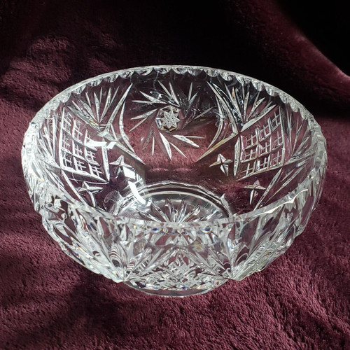 Vintage bohemia crystal bowl - vintage,