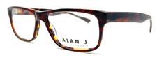 ALAN J - AJ-108 C1 57/16/145 - TORTOISE - NEW Authentic MEN EYEGLASSES Frame