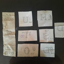 Vintage embroidery transfers - vintage,