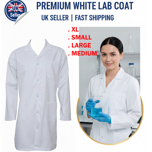White lab coat durable - lab,
