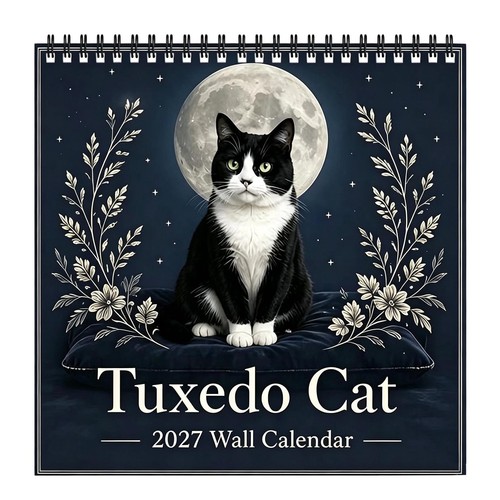 Tuxedo cats 2027 - tuxedo, monthly