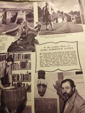 Sk196 Ephemera 1950s Film article James Robertson Justice 