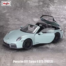 Maisto 1/18 Porsche 911 992.2 Targa 4 GTS Grey Diecast Model Car