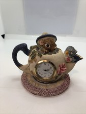 Novelty Mouse In Teapot Clock (working)