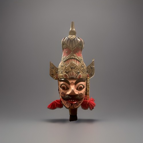 Hand carved and painted - hand,