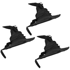 BLACK WIZARD WITCH HAT HALLOWEEN FANCY DRESS BOOK FILM CHARACTER ACCESSORY LOT