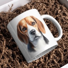 Beagle Dog 11oz White Mug