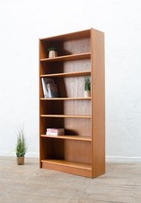 TALL VINTAGE DANISH TEAK SHELVES BOOKCASE JESPER DENMARK 70S 80S DELIVERY OPTION