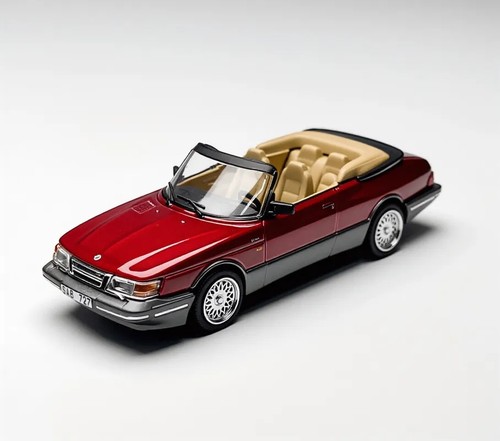 Tarmac red saab - tarmac, 1:64
