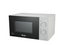 Swan 700W Manual Microwave 20L Capacity 5 Power Levels 35 Min Timer White
