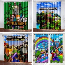 3D Minecraft Curtains Blackout