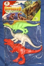 Set of 3 Toy Dinosaurs Mixed